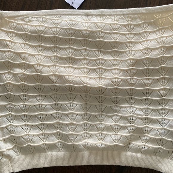 American Eagle Crochet Knit Crop Tube Top Sz Large - Picture 3 of 4